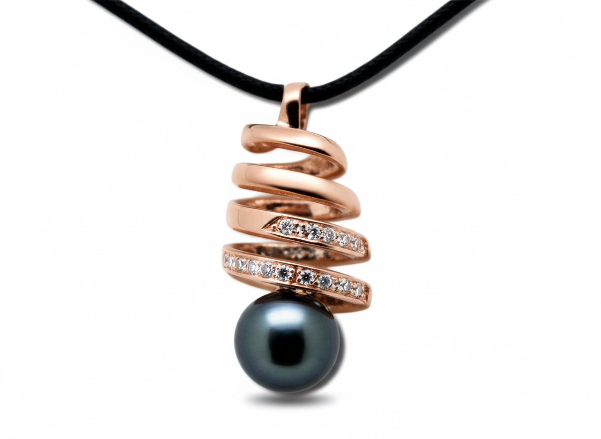 Tahitian Pearl Swirl of Life Pendant