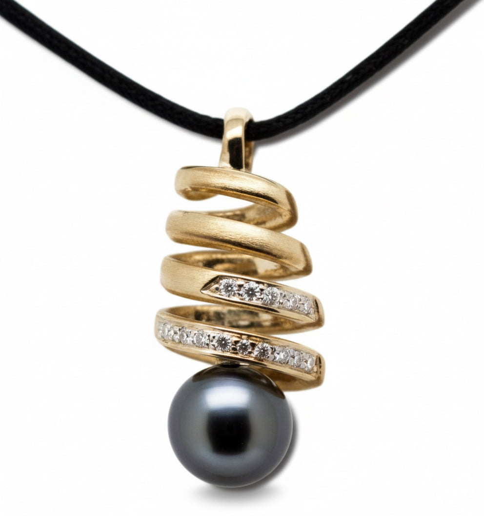 Tahitian Pearl Swirl of Life Pendant