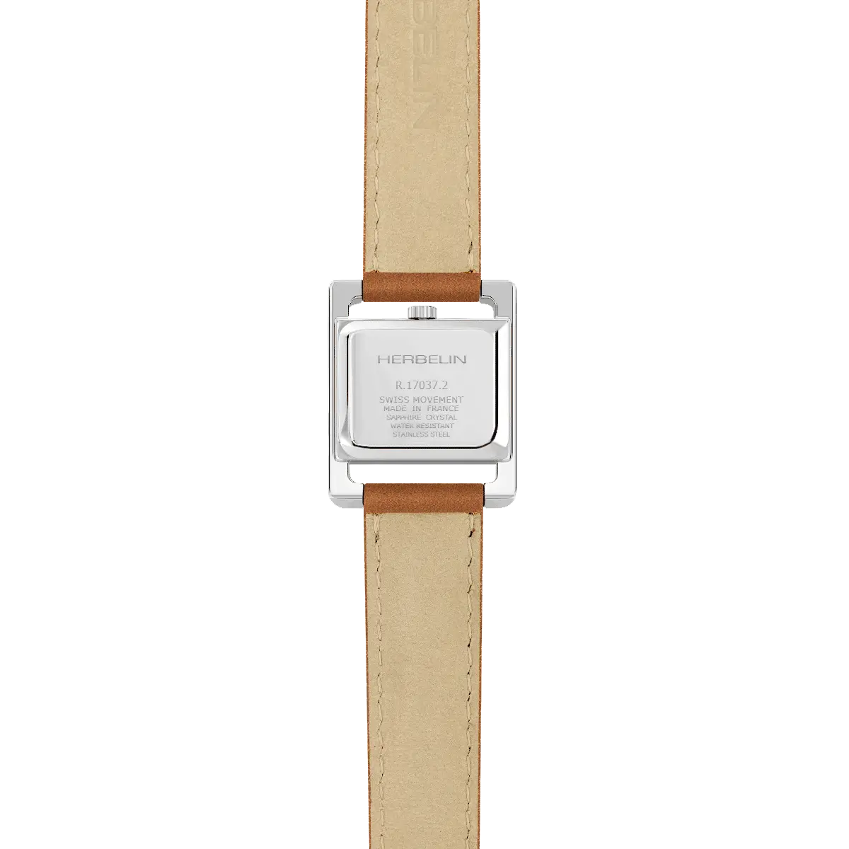 Ve AVENUE – QUARTZ – ACIER & CUIR BRUN