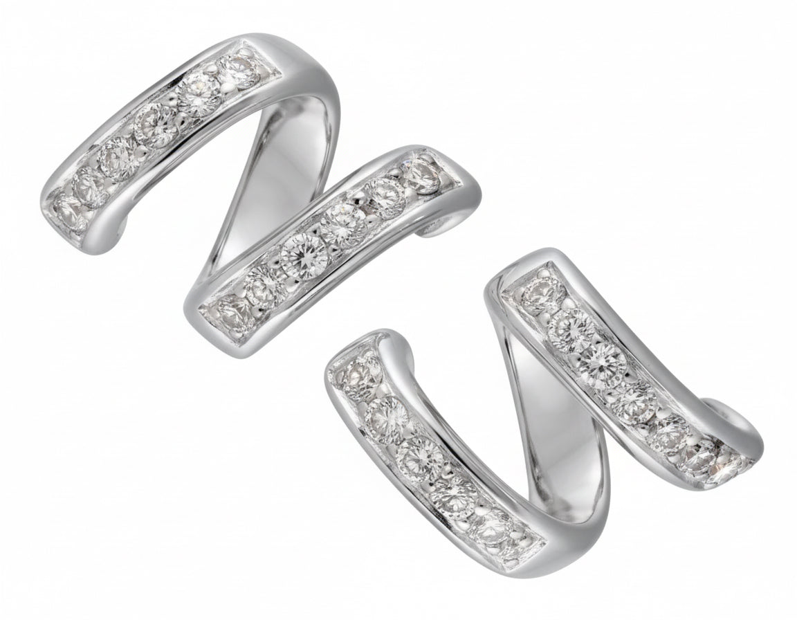 “le petit” Tourbillon de la Vie earrings in 18-carat gold studded with 0.16-carat diamonds