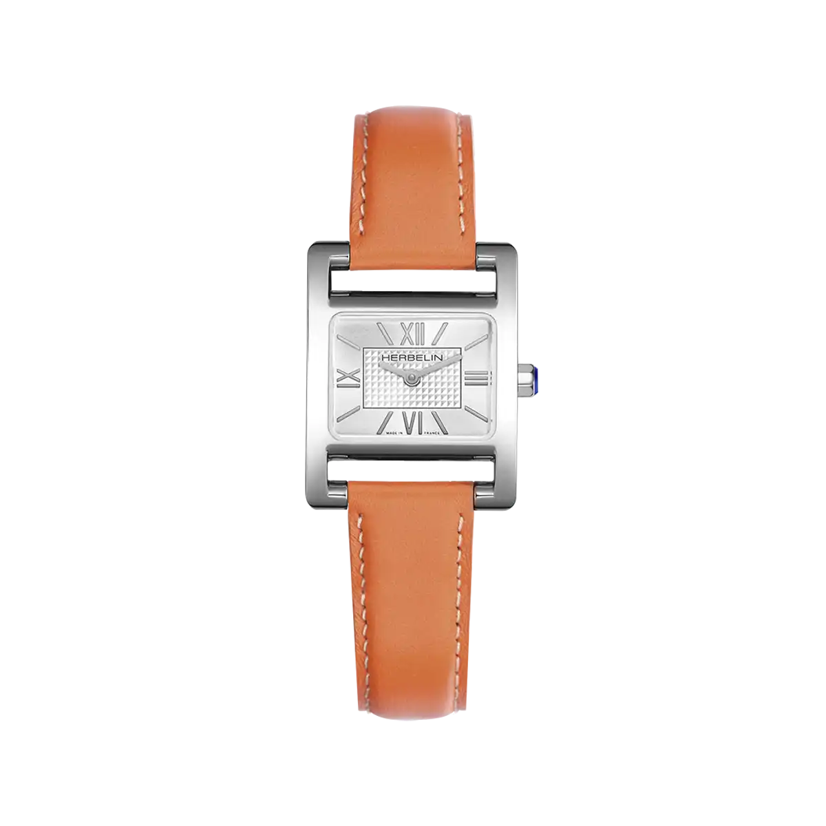 Ve AVENUE – QUARTZ – CUIR ORANGE & INDEX