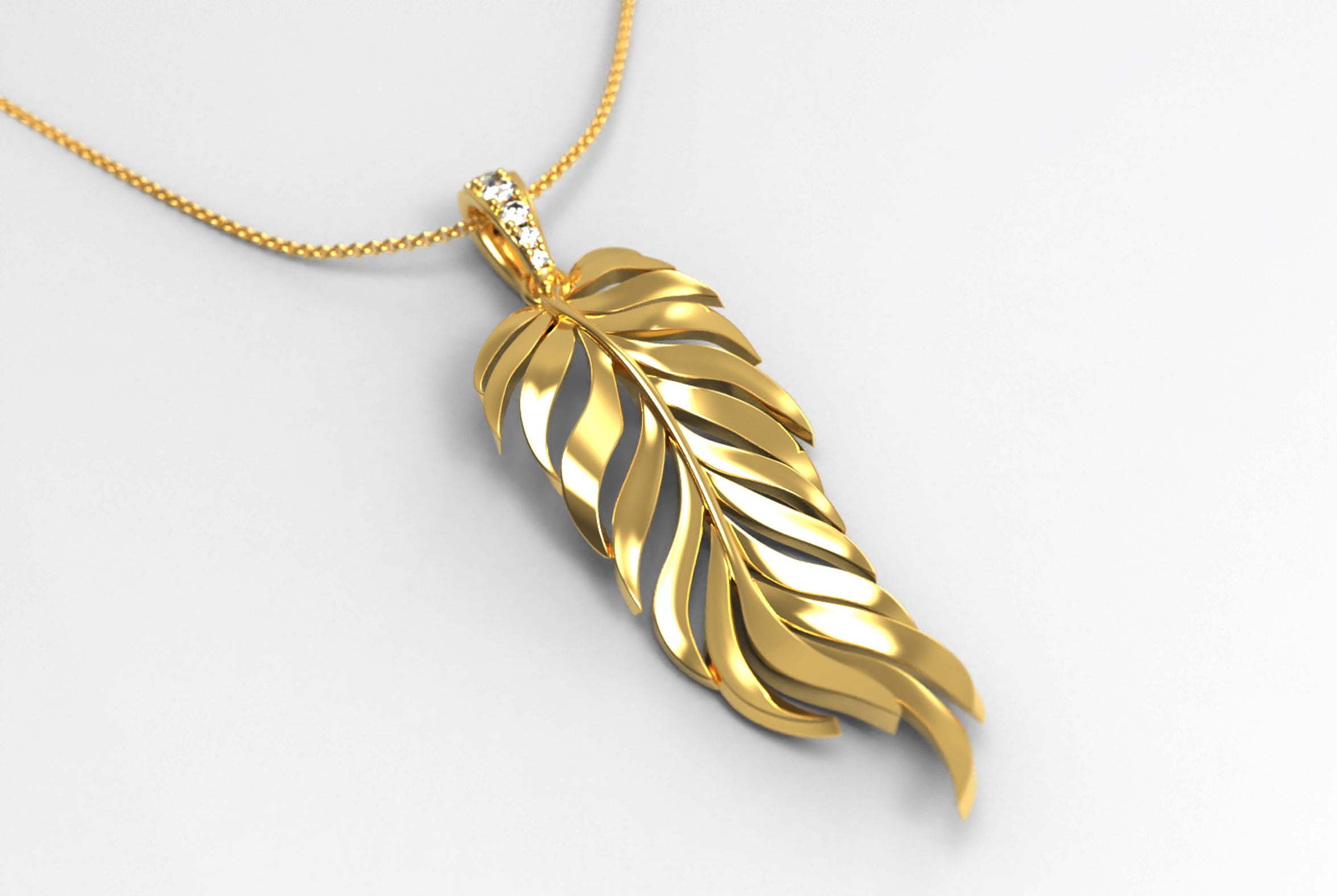 Pendentif "Plume d'Émotion"