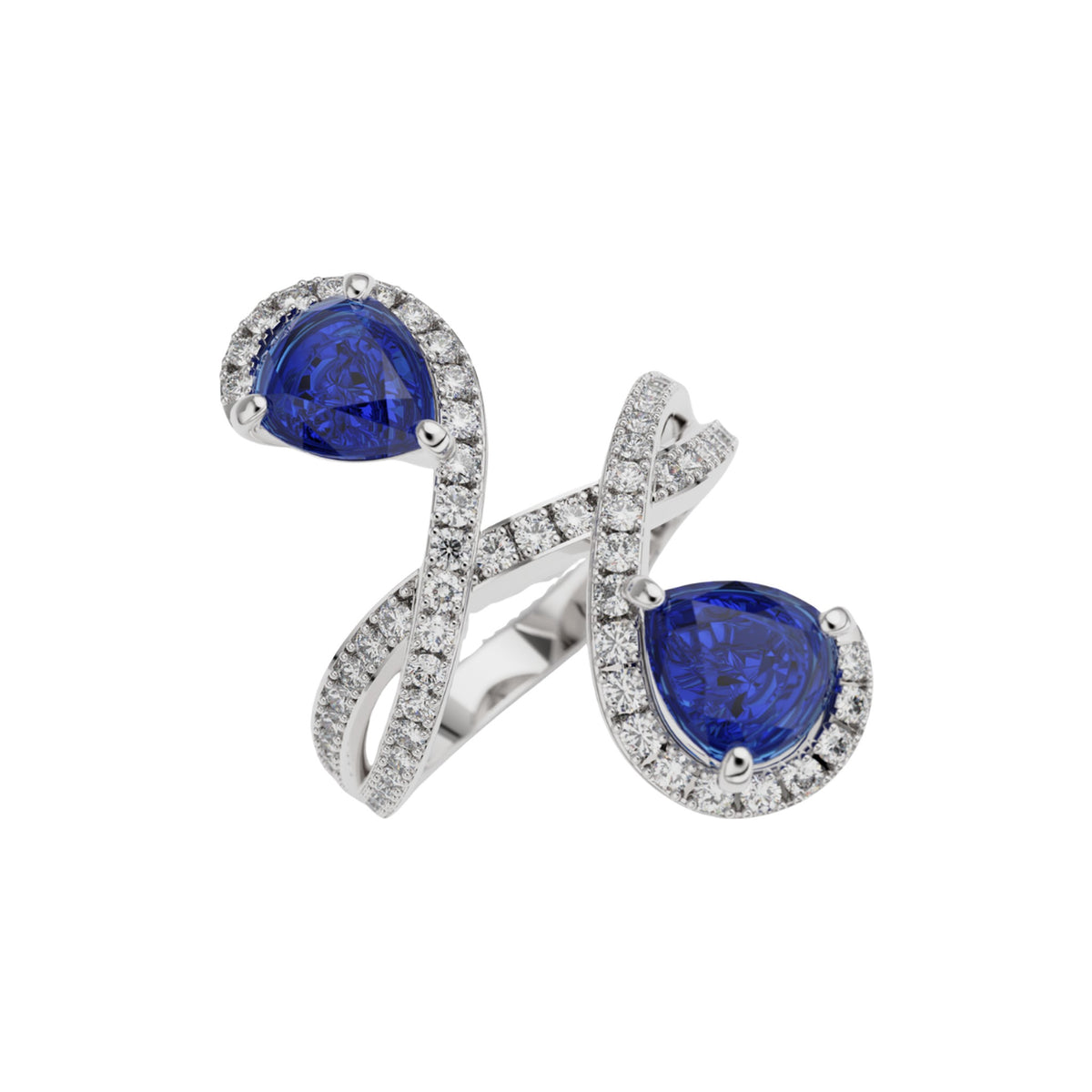 bague double sapphire