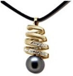 Tahitian Pearl Swirl of Life Pendant