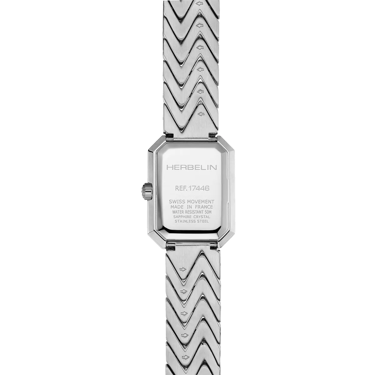 OCTOGÔNE – CHEVRONS – ACIER & NACRE