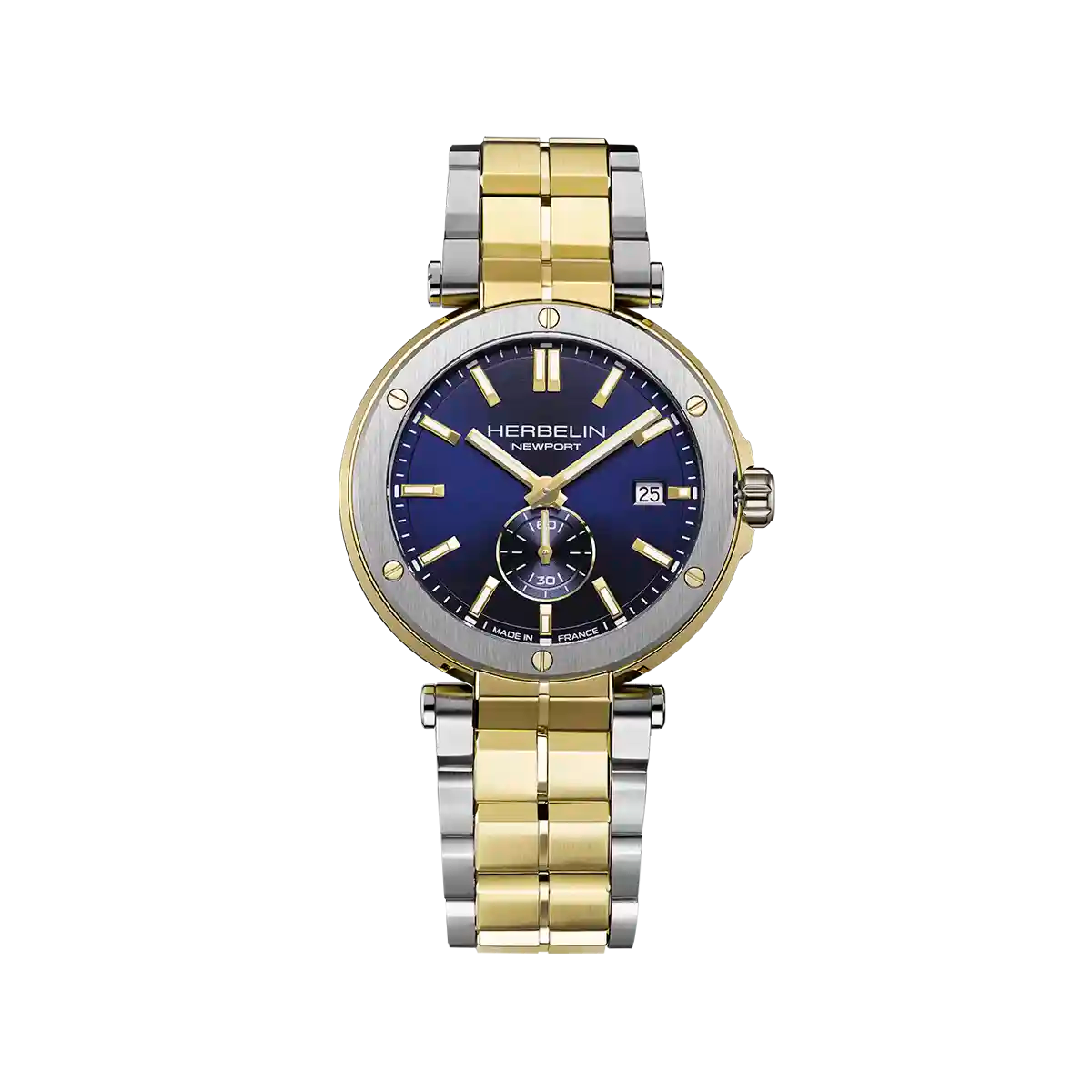 NEWPORT – QUARTZ – ACIER BICOLORE