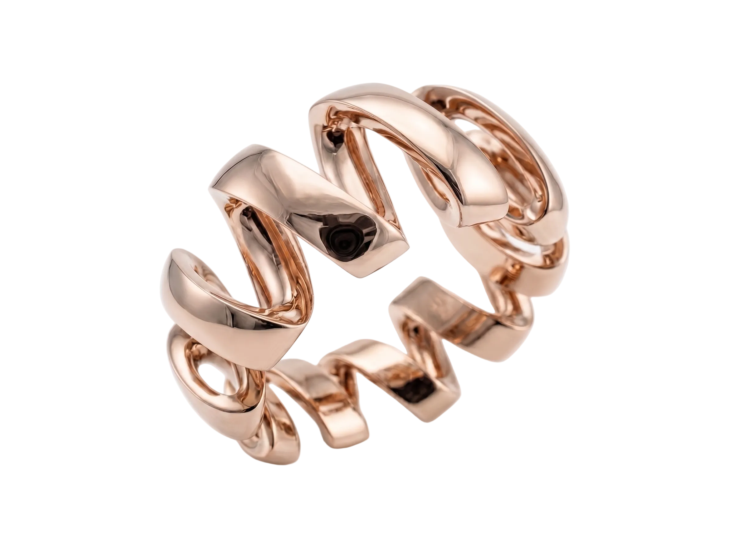 All gold Tourbillon de la Vie ring
