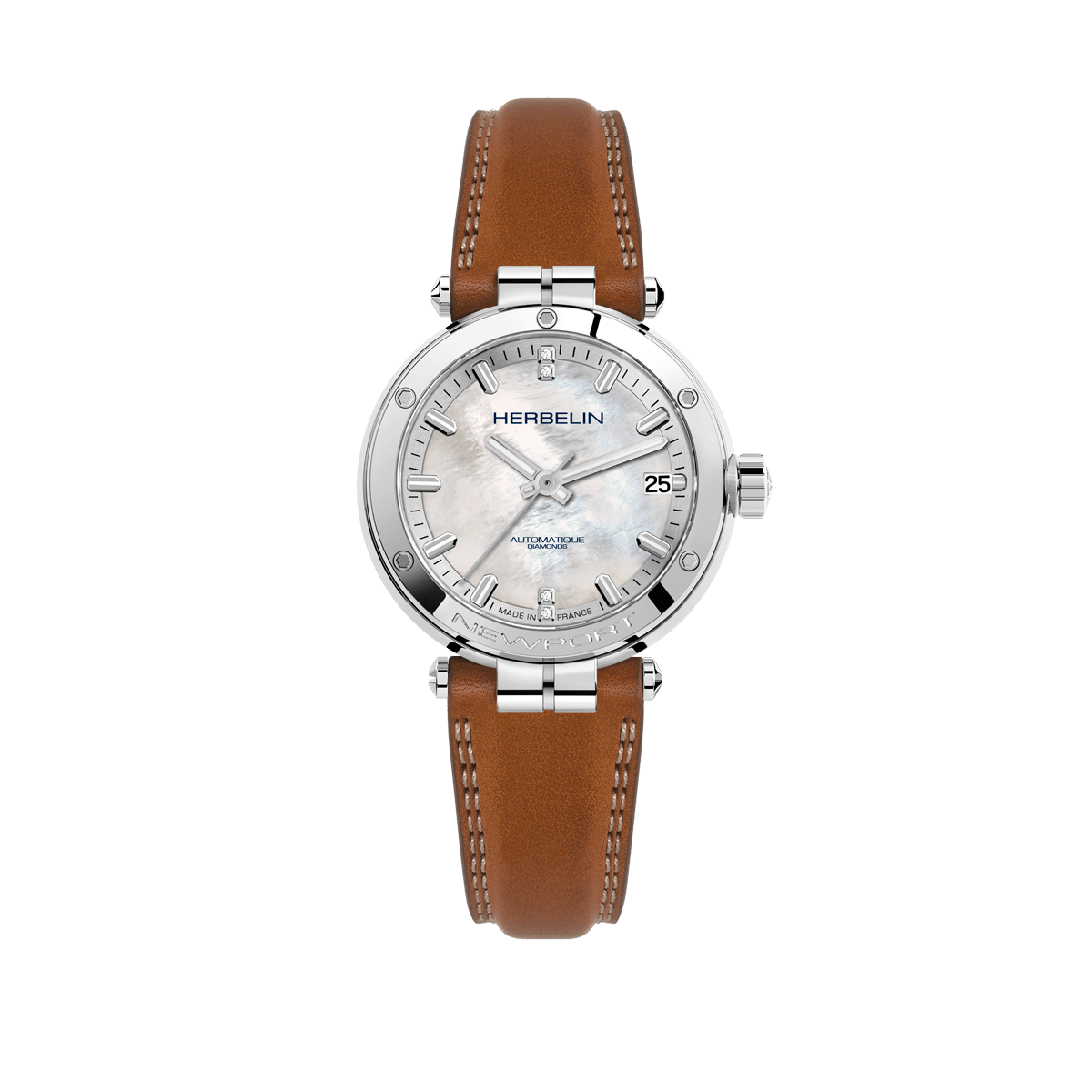 NEWPORT – AUTOMATIQUE – NACRE & DIAMANTS