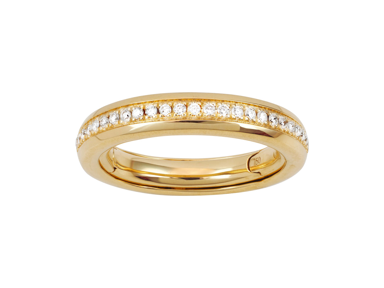 Alliance ajustable 4 mm, tour complet diamant 0,35 ct