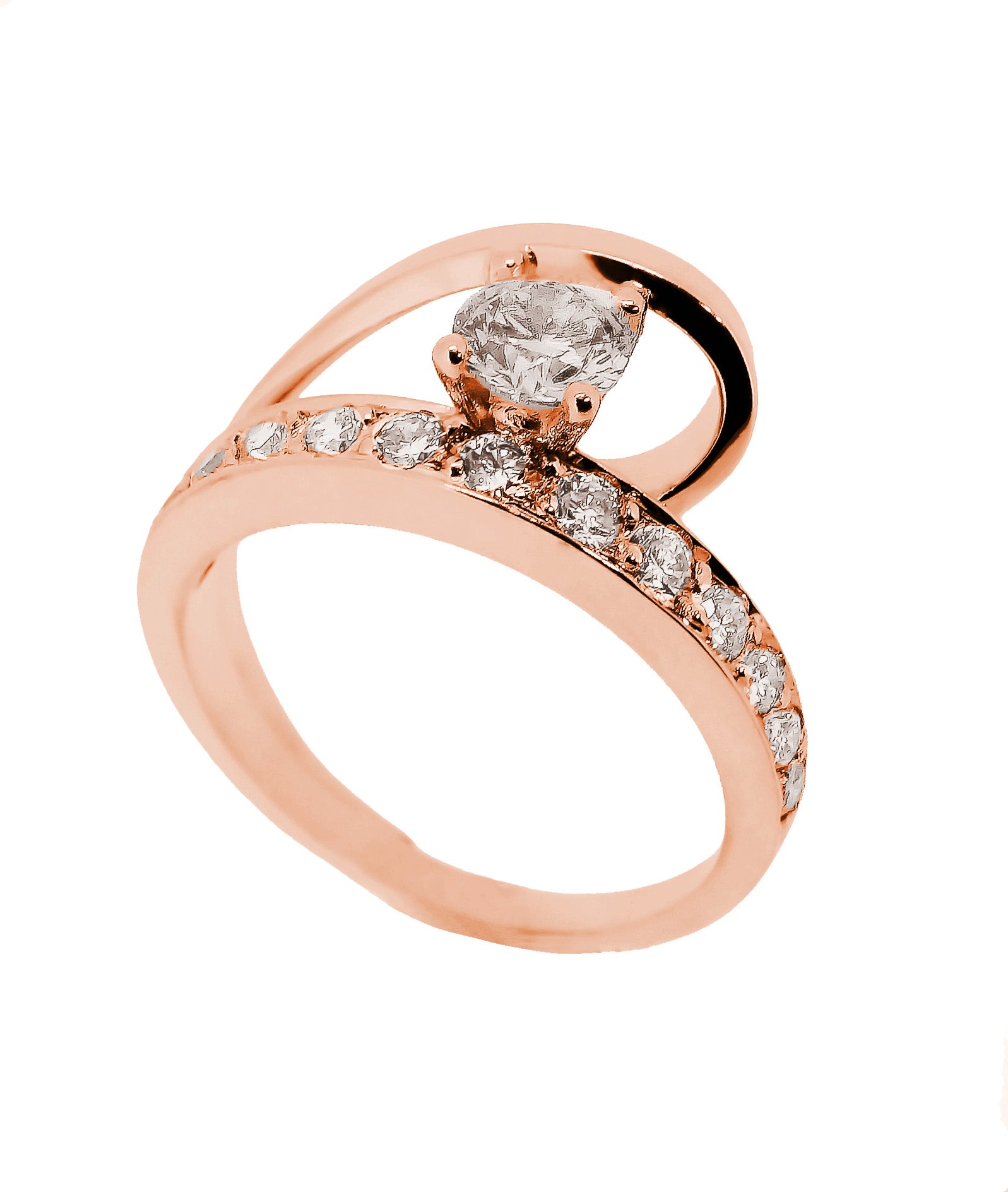 Swarovski fresh ring rose on sale gold