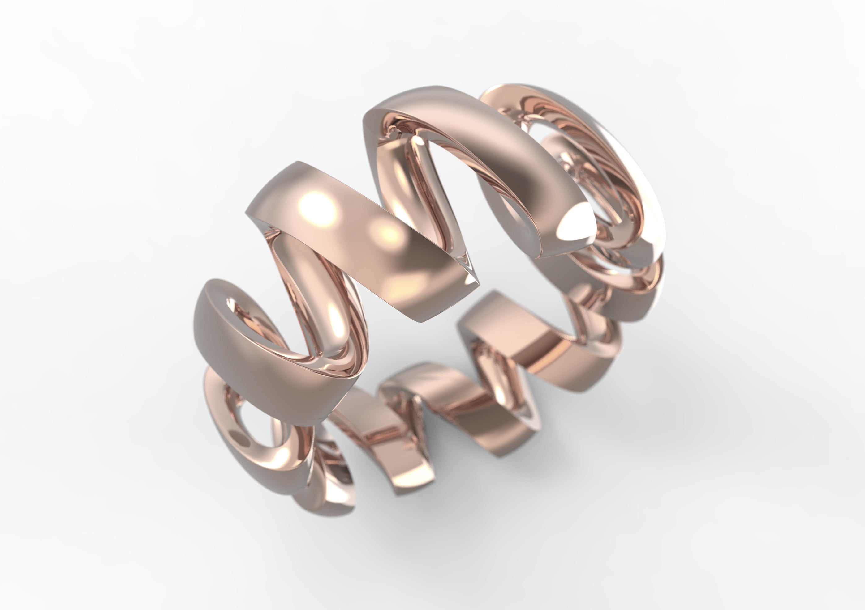 All gold Tourbillon de la Vie ring