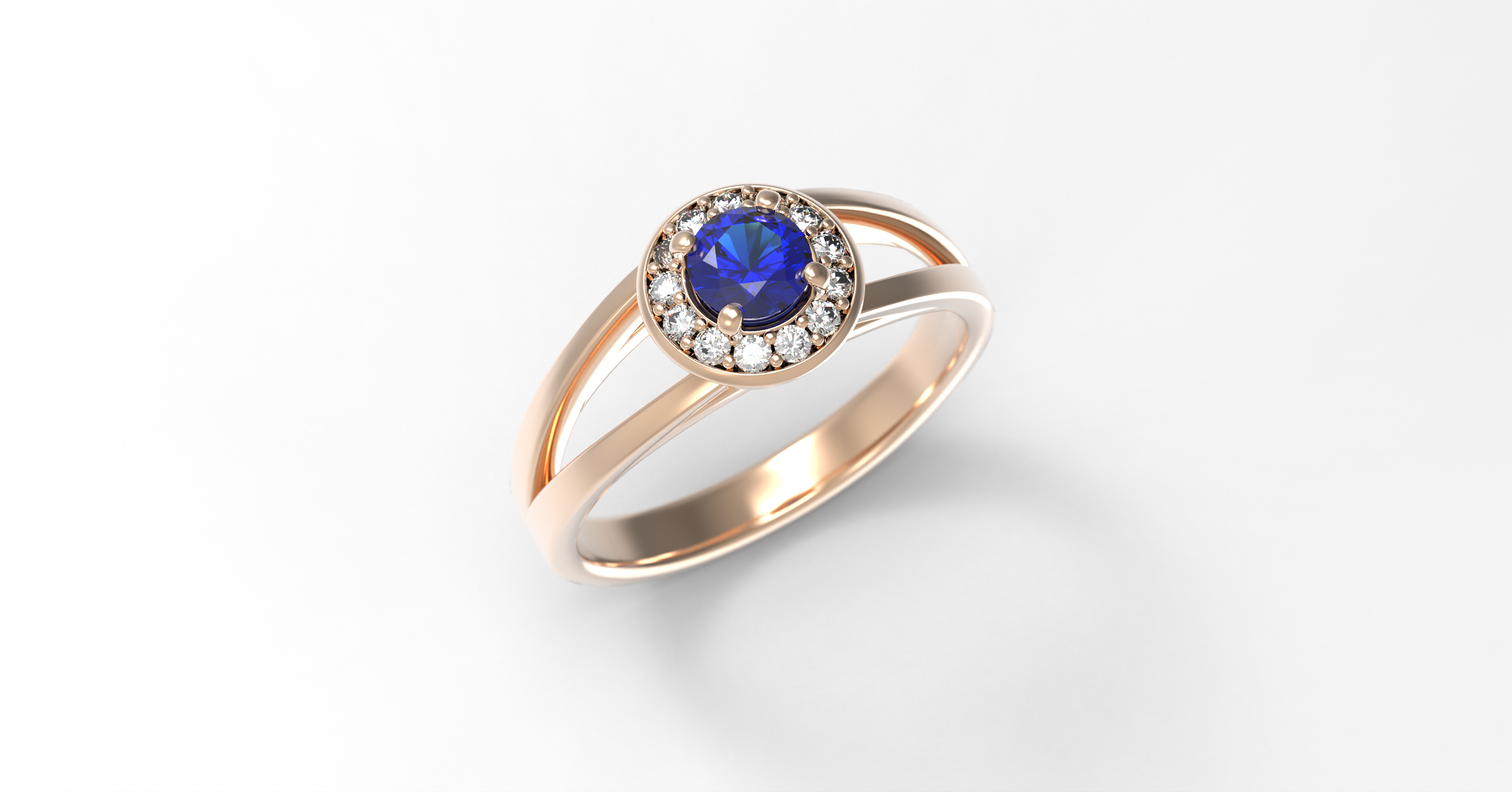Mignonette sapphire ring