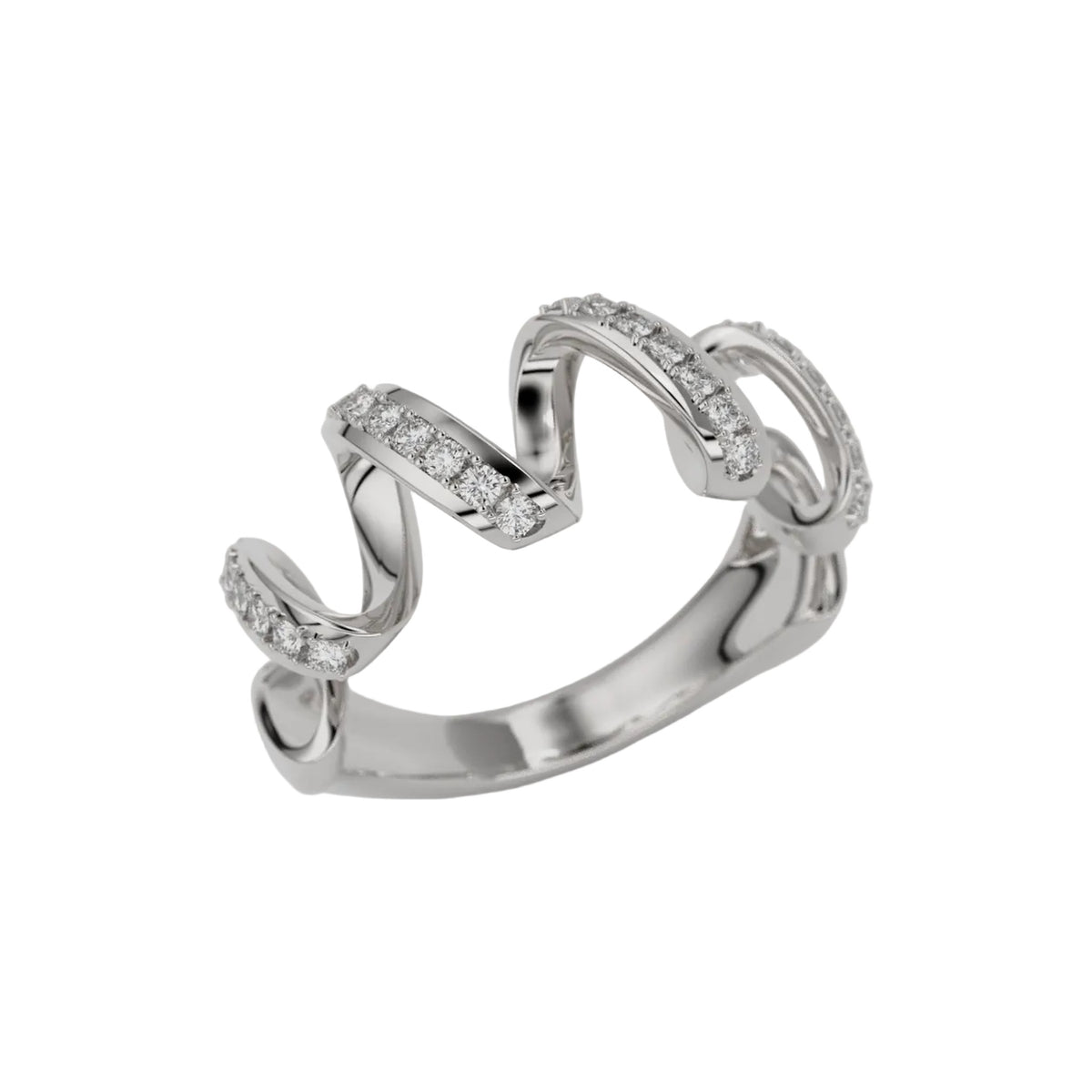 bague tourbillon de la vie lady en or rose 18 carats sertie de diamants 0 15 carats