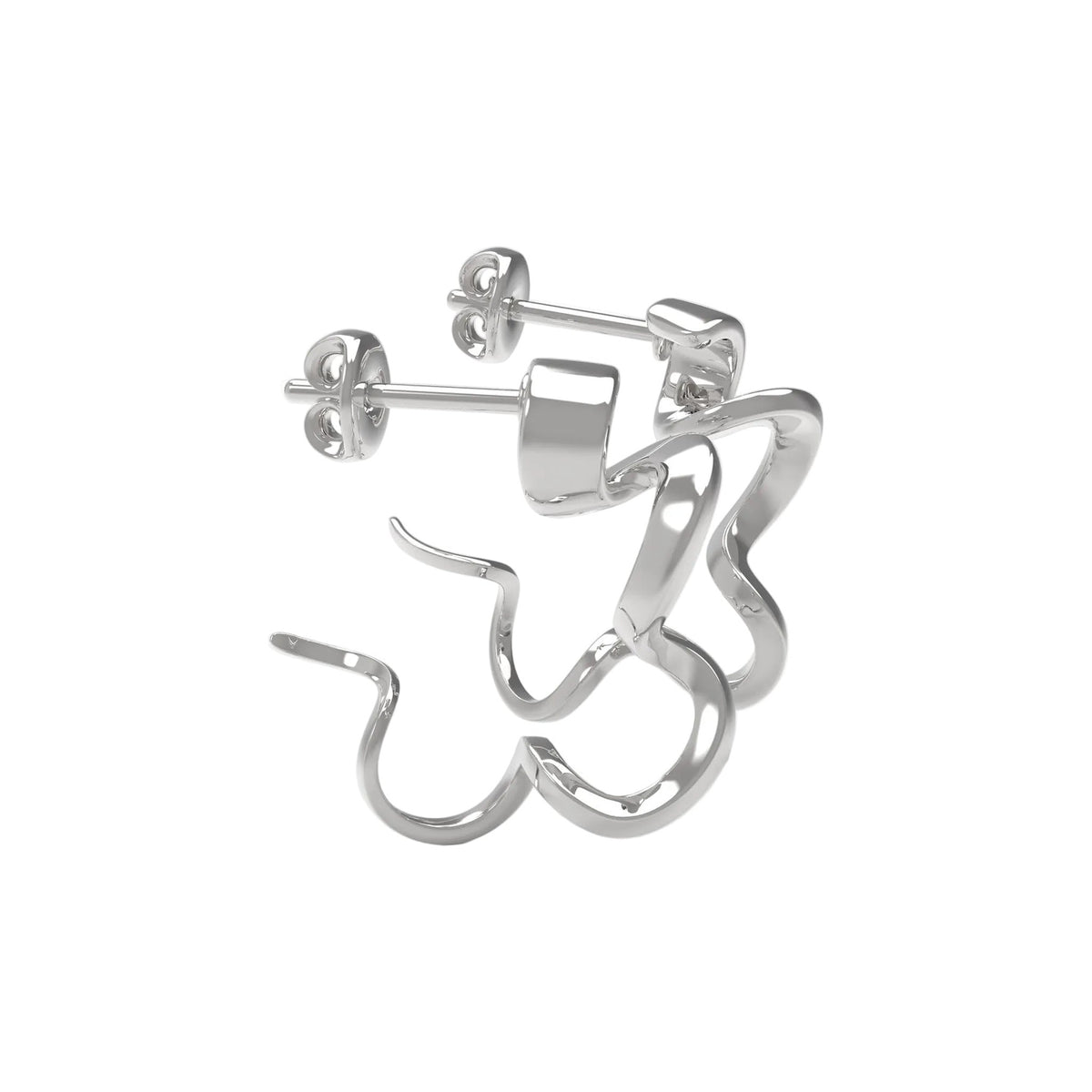 copie de boucles doreilles tourbillon de la vie en or 18 carats empierrees de diamants