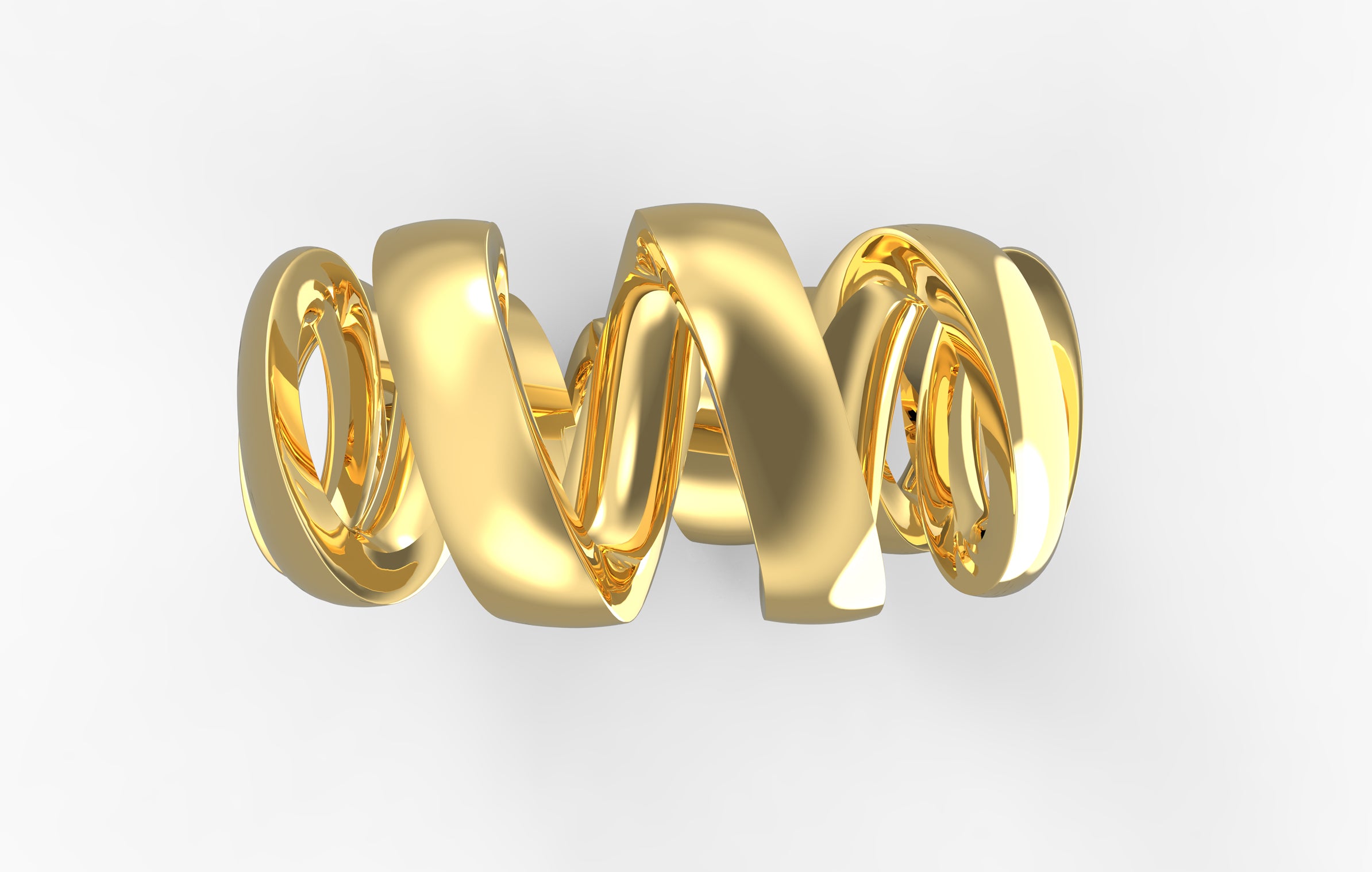 All gold Tourbillon de la Vie ring